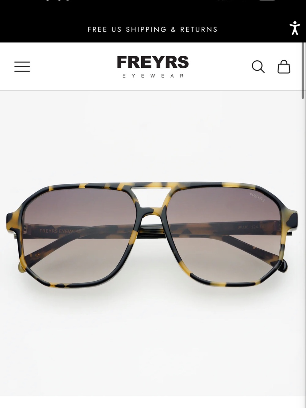 FREYRS Tortoiseshell Women’s Sunglasses - Picture 2 of 5